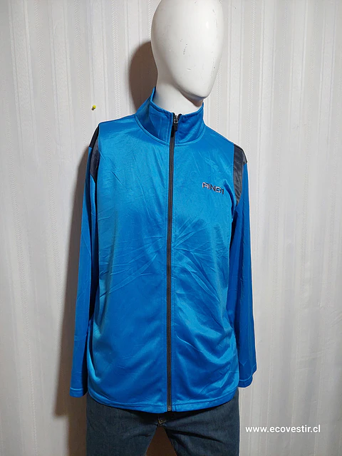 CHAQUETA DEPORTIVA CELESTE AND 1 TALLA L  