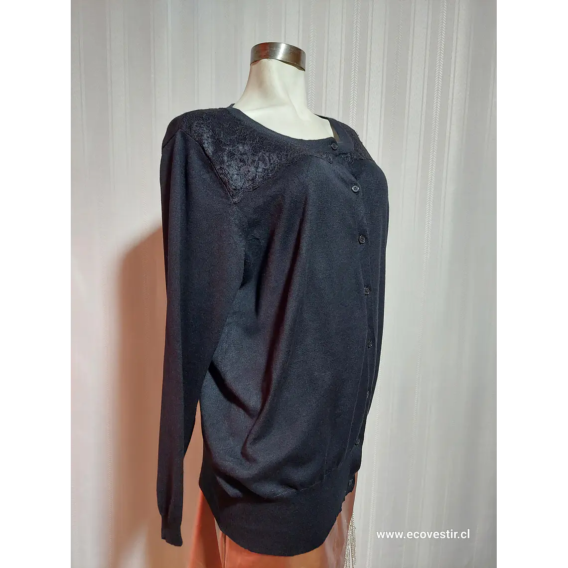 CHALECO BOTON NEGRO LANE BRYANT TALLA 18/20 1