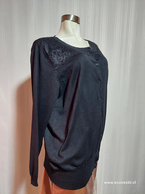 CHALECO BOTON NEGRO LANE BRYANT TALLA 18/20