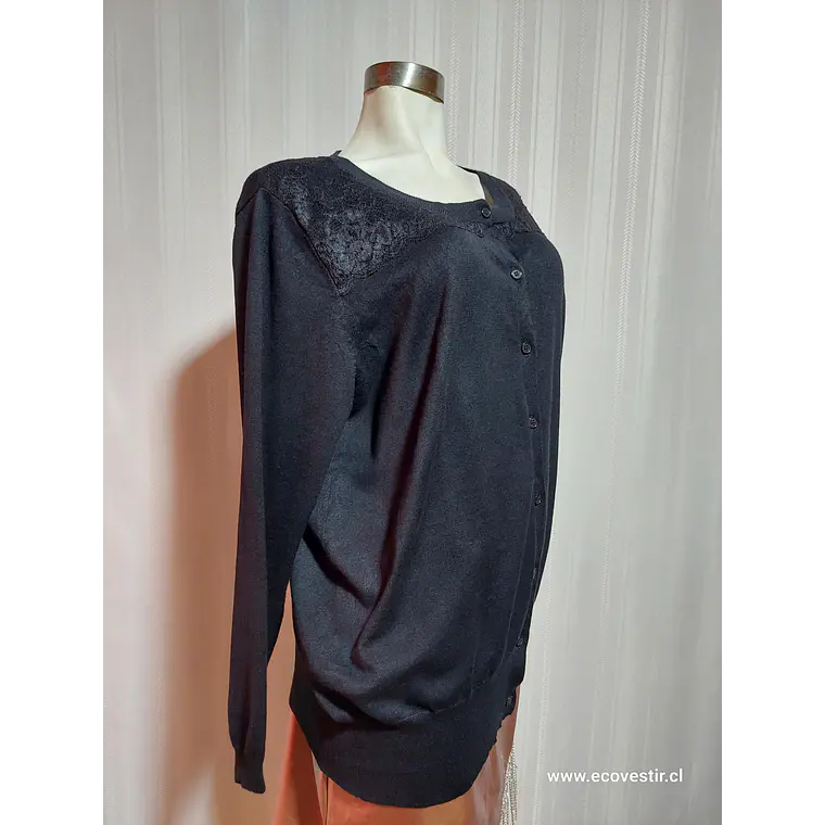 CHALECO BOTON NEGRO LANE BRYANT TALLA 18/20 1