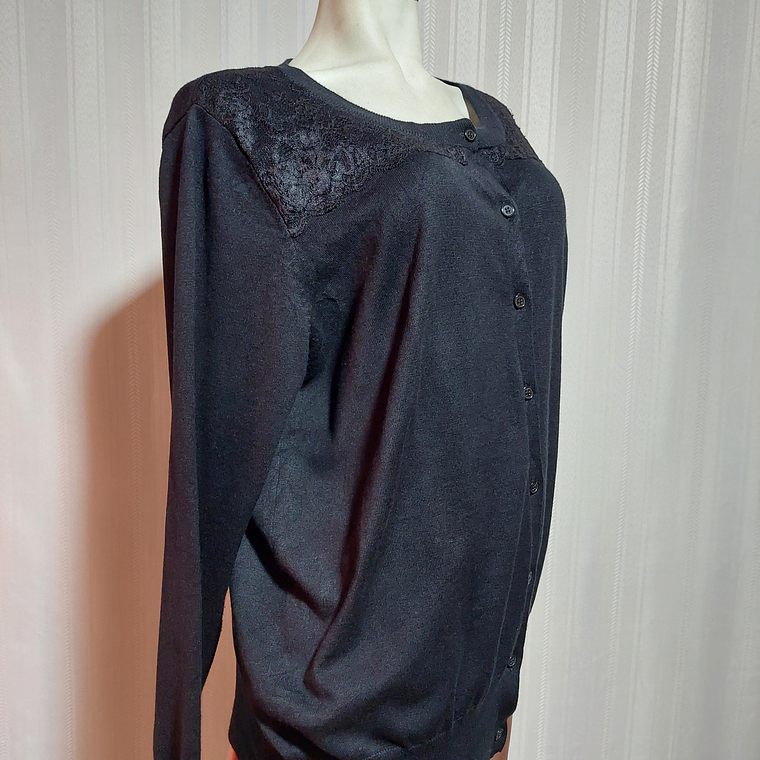 CHALECO BOTON NEGRO LANE BRYANT TALLA 18/20 1