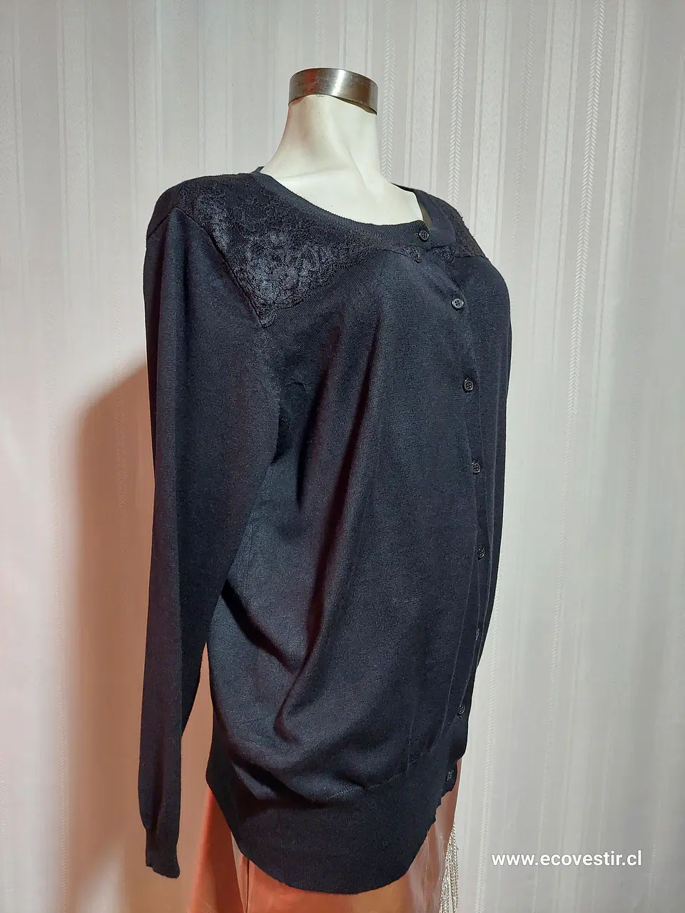 CHALECO BOTON NEGRO LANE BRYANT TALLA 18/20 1