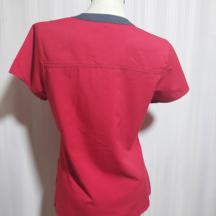 POLERA ROJO SCRUBSTAR TALLA S 4