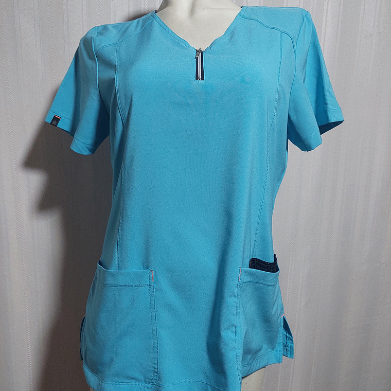 POLERA TURQUESA SCRUBSTAR TALLA S 1