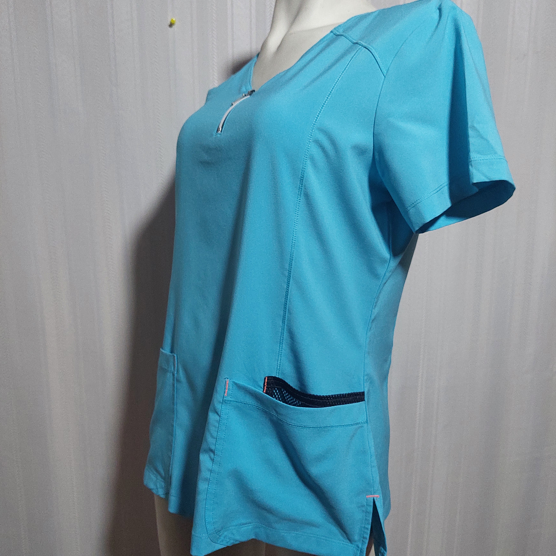 POLERA TURQUESA SCRUBSTAR TALLA S 3