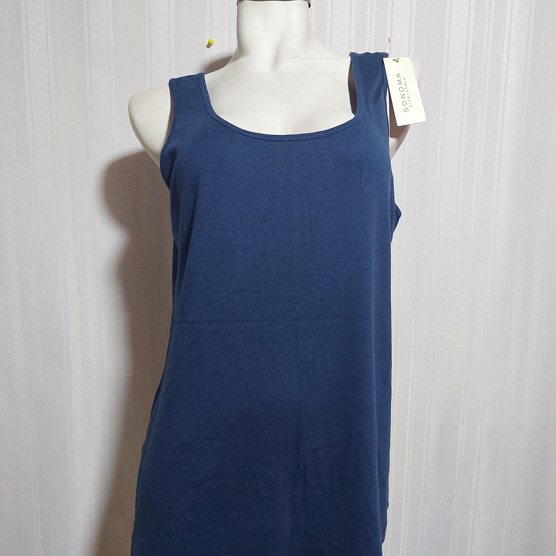 POLERA SIN MANGA AZUL SONOMA TALLA 1X  2