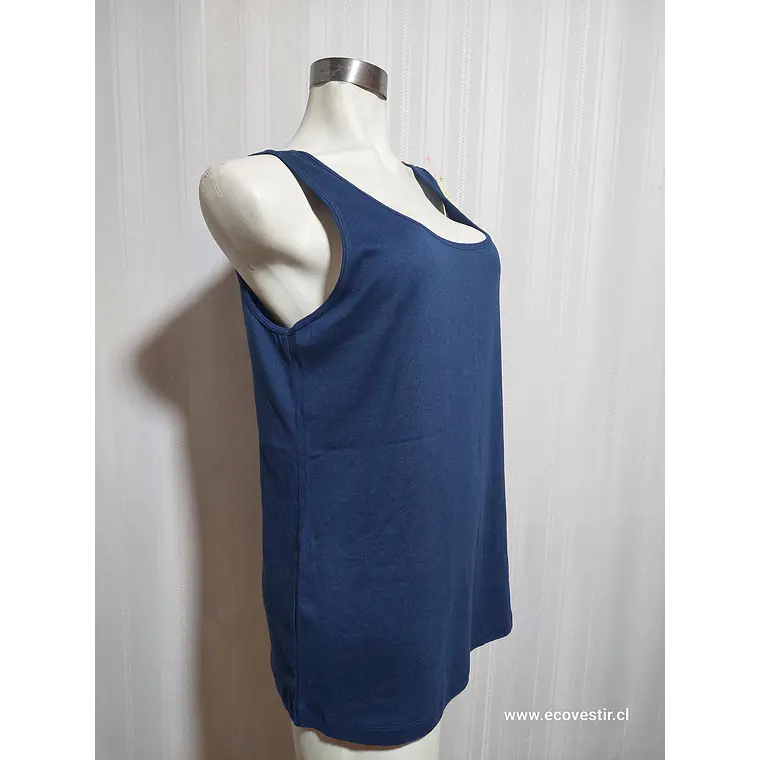 POLERA SIN MANGA AZUL SONOMA TALLA 1X  1