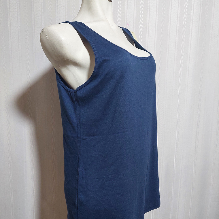 POLERA SIN MANGA AZUL SONOMA TALLA 1X  1