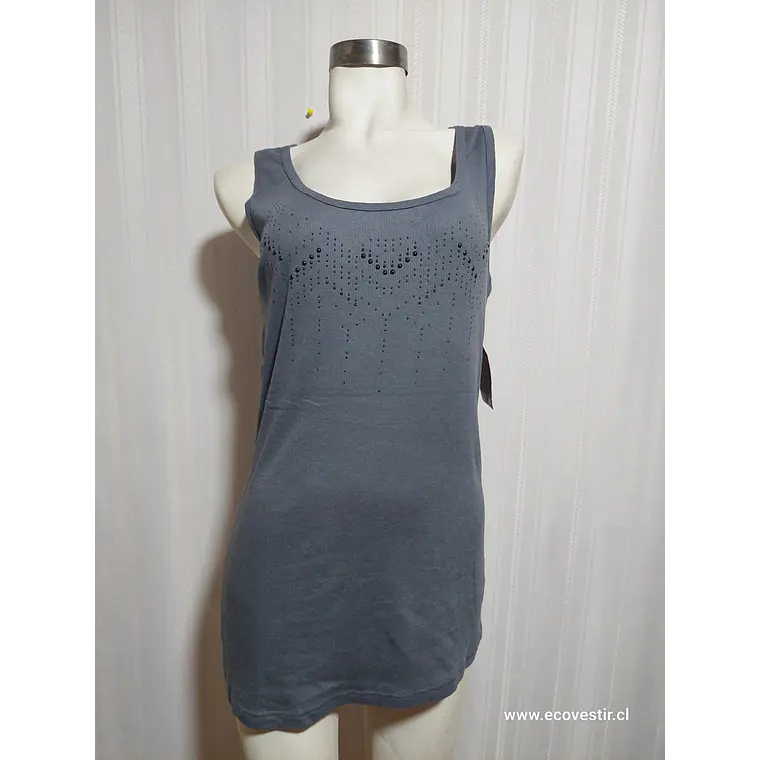 POLERA SIN MANGA GRIS FADED GLORY TALLA 2X  2