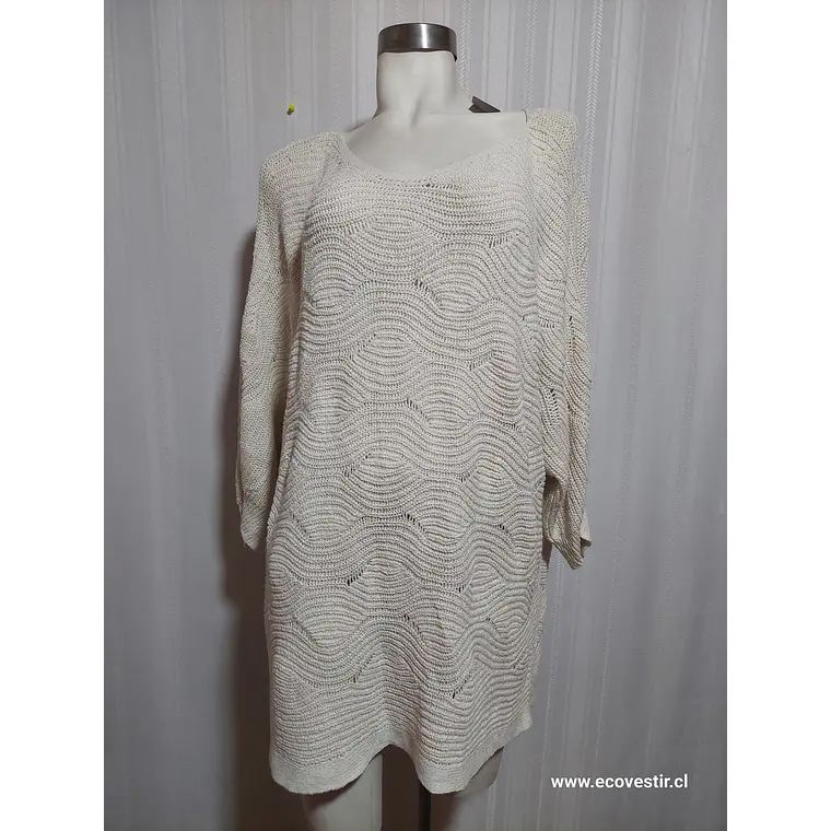 SWEATER BLANCO INVIERNO J.Jll TALLA XL 1
