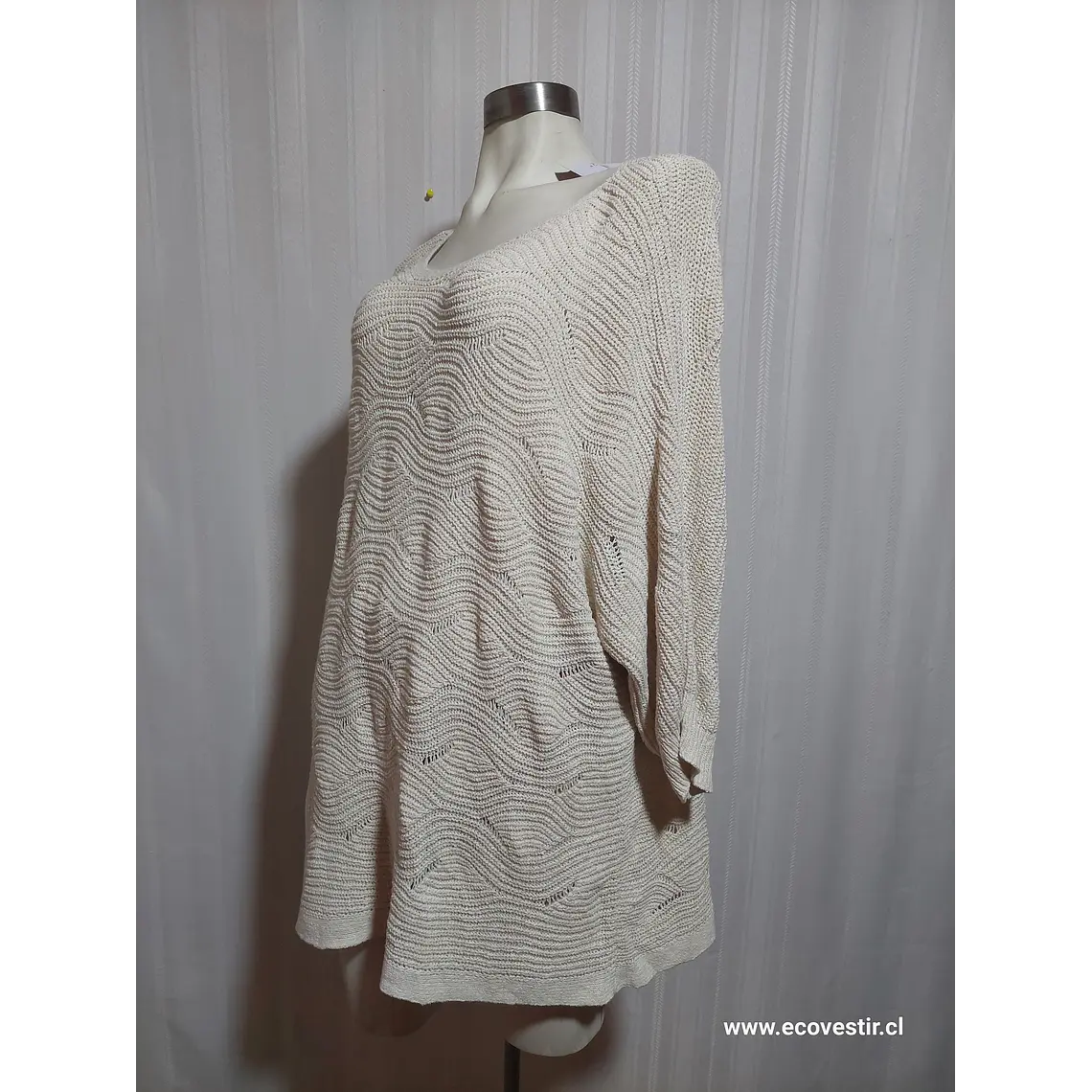 SWEATER BLANCO INVIERNO J.Jll TALLA XL 3