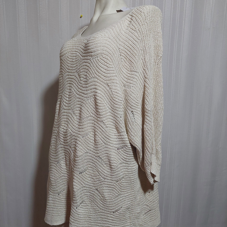 SWEATER BLANCO INVIERNO J.Jll TALLA XL 3