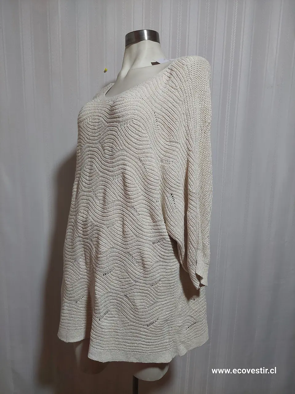 SWEATER BLANCO INVIERNO J.Jll TALLA XL 3