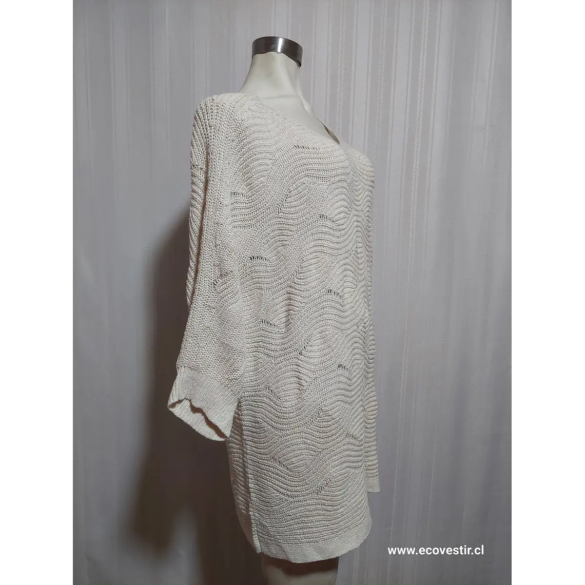 SWEATER BLANCO INVIERNO J.Jll TALLA XL 2