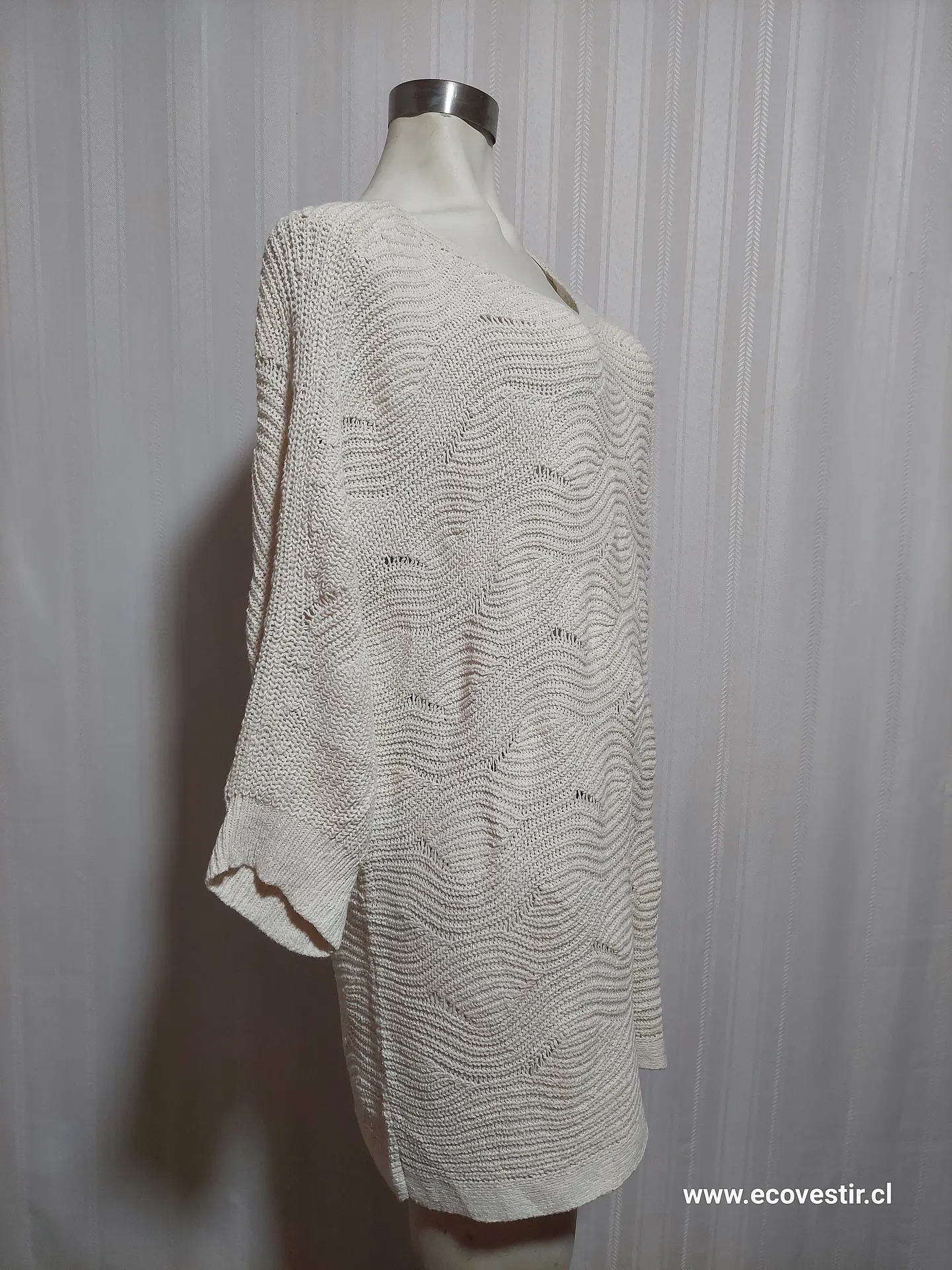 SWEATER BLANCO INVIERNO J.Jll TALLA XL 2