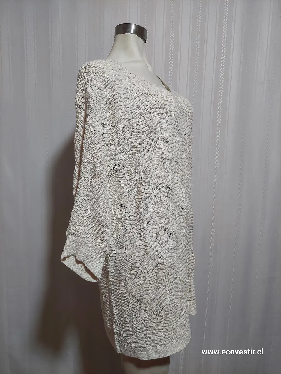 SWEATER BLANCO INVIERNO J.Jll TALLA XL 2