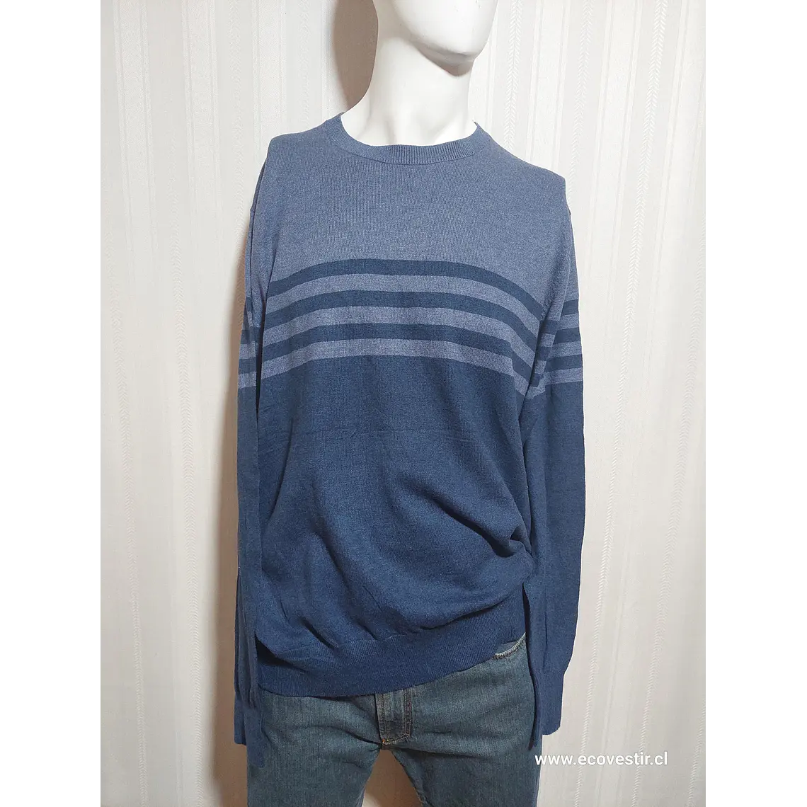 SWEATER CASUAL AZUL GEORGE TALLA XL 1