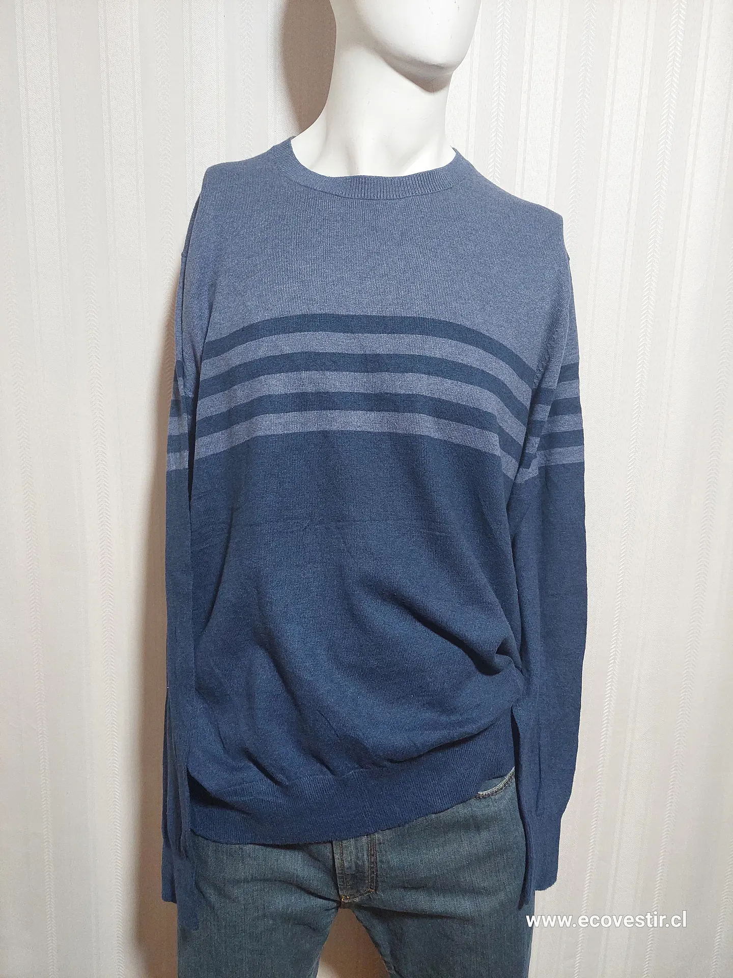 SWEATER CASUAL AZUL GEORGE TALLA XL 1