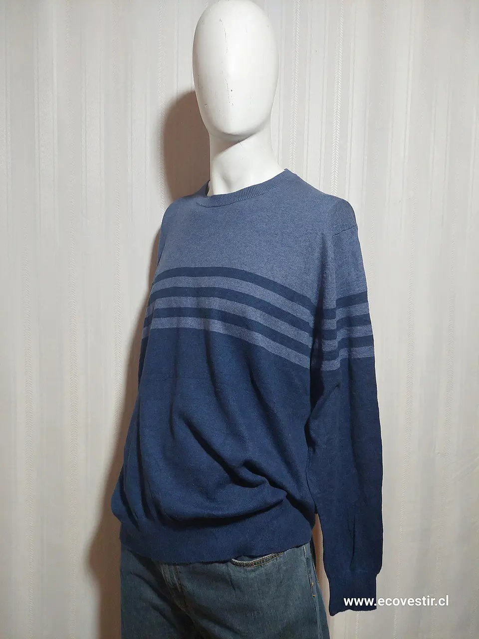 SWEATER CASUAL AZUL GEORGE TALLA XL 2