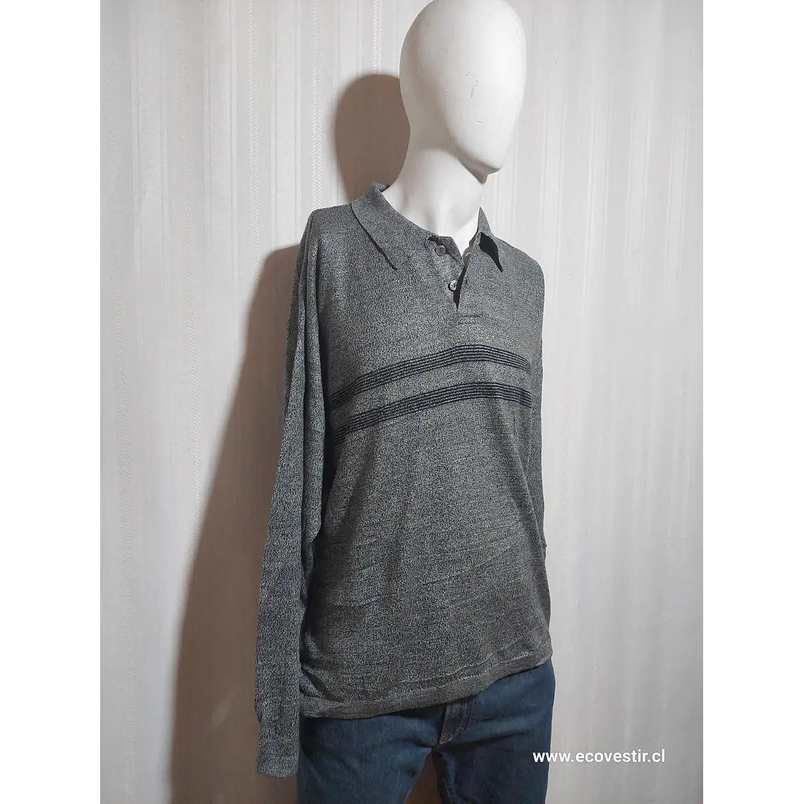 SWEATER GRIS M.E. SPORT TALLA L 2
