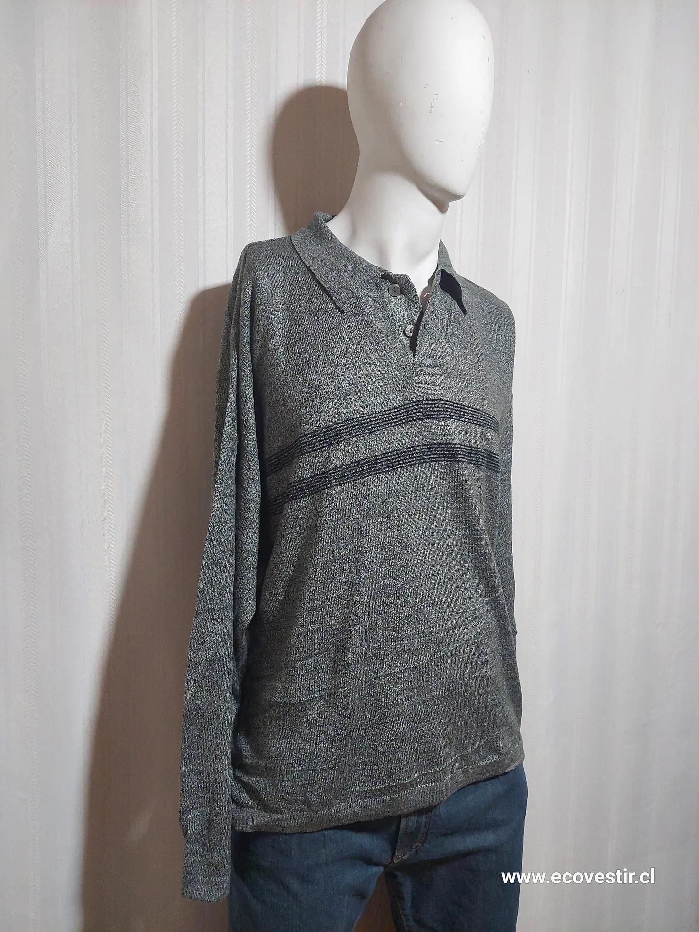 SWEATER GRIS M.E. SPORT TALLA L 2