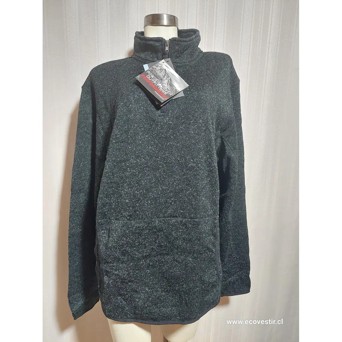 POLERON GRIS POWDER RIVER TALLA XXL 1