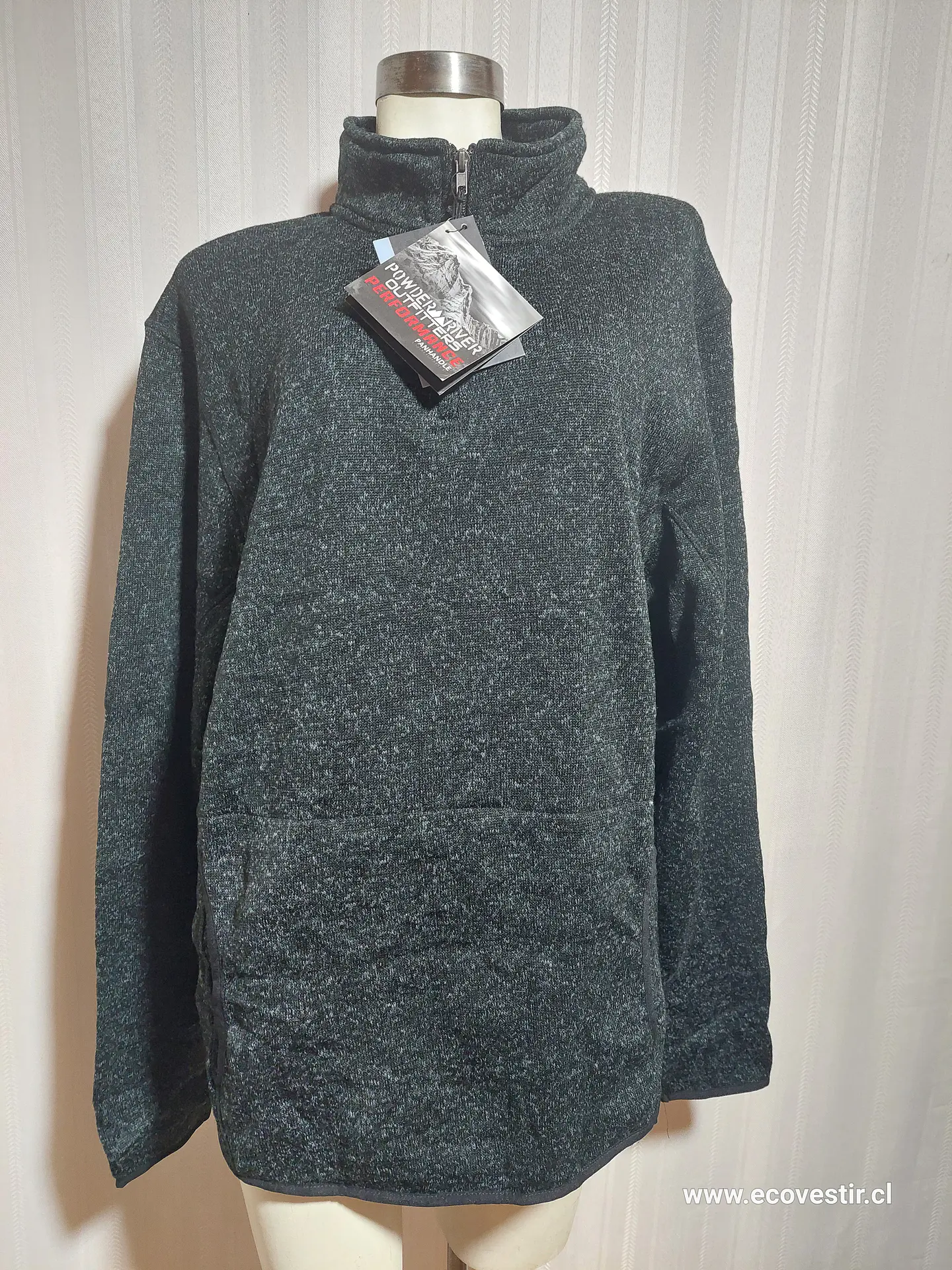 POLERON GRIS POWDER RIVER TALLA XXL 1