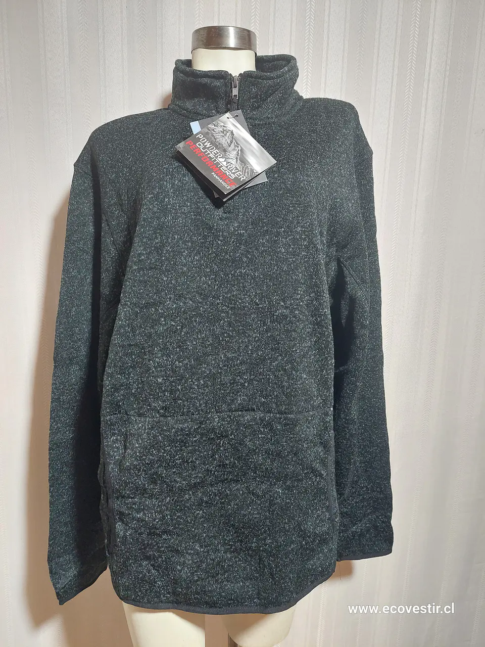 POLERON GRIS POWDER RIVER TALLA XXL 1