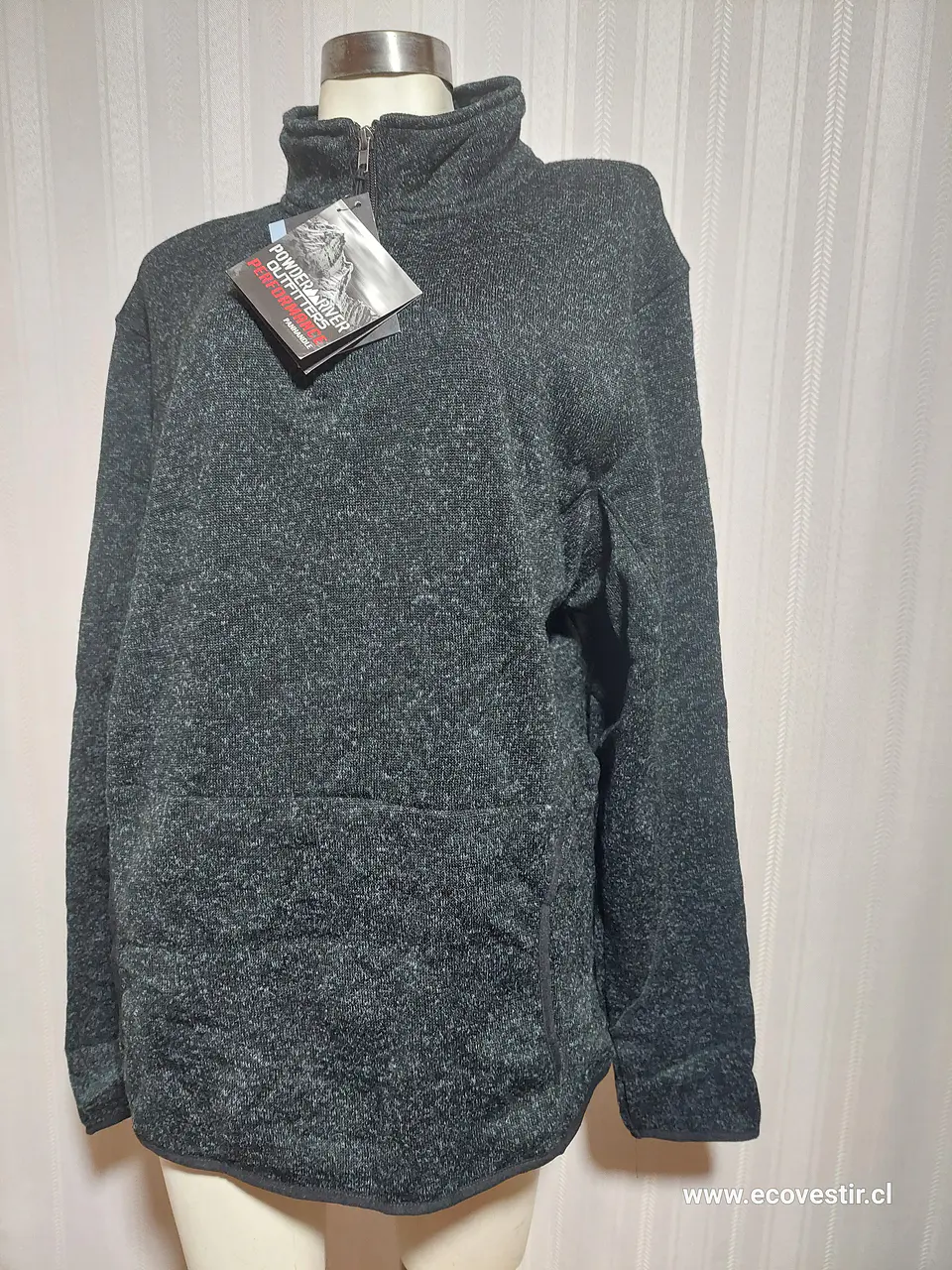 POLERON GRIS POWDER RIVER TALLA XXL 2