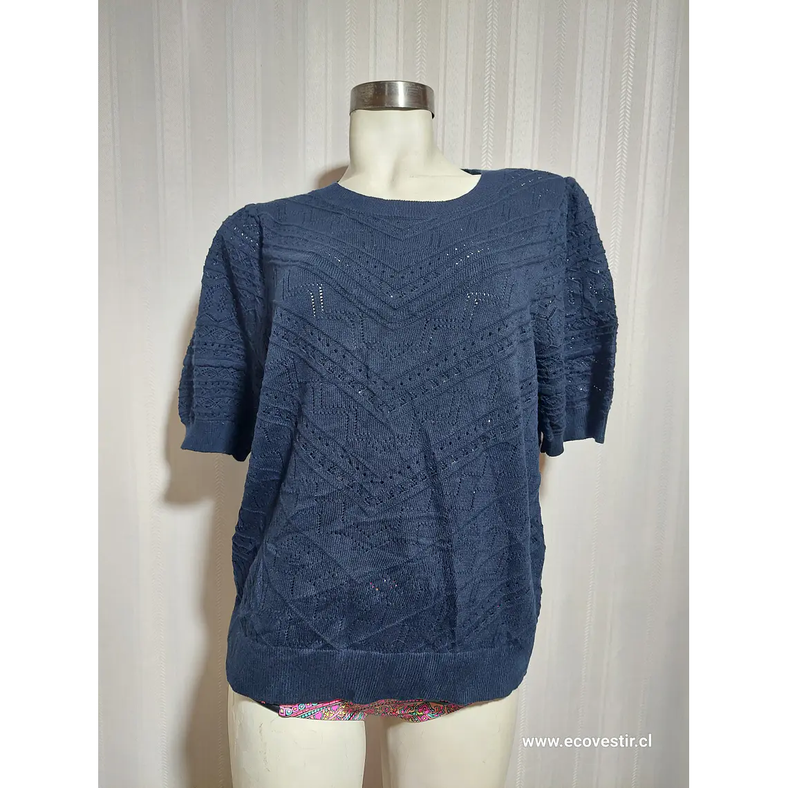 SWEATER M/C AZUL LOFT TALLA XL 1