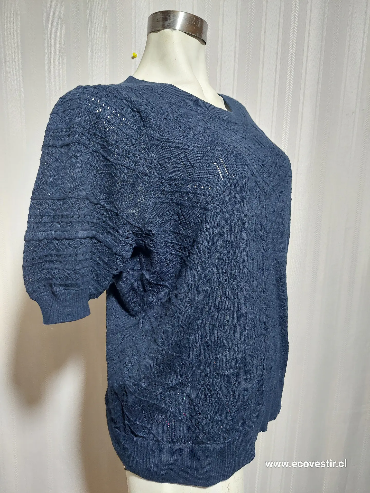 SWEATER M/C AZUL LOFT TALLA XL 2