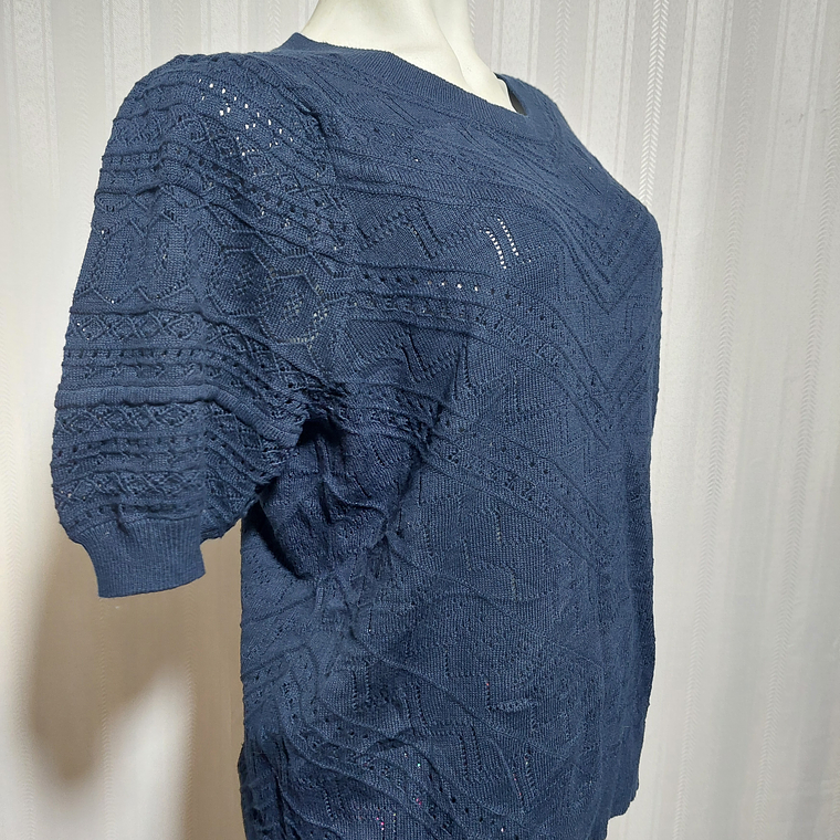 SWEATER M/C AZUL LOFT TALLA XL 2