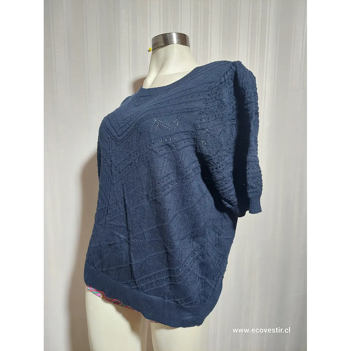 SWEATER M/C AZUL LOFT TALLA XL 3