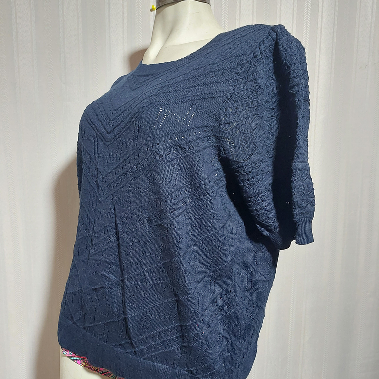 SWEATER M/C AZUL LOFT TALLA XL 3