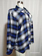 BLUSA AZUL-GRIS WORKSHOP TALLA 2X - Miniatura 2