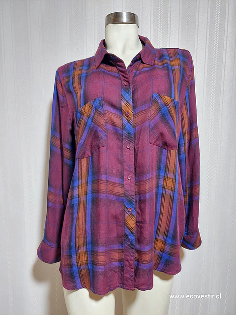 BLUSA BURDEO-AZUL ANA XXL