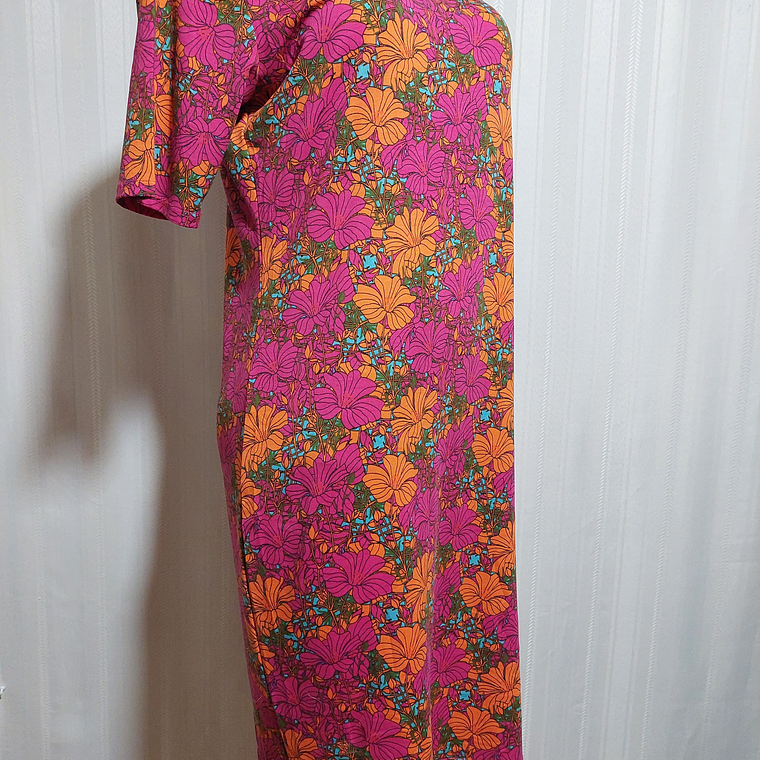 VESTIDO FLORAL MULTICOLOR LULAROE TALLA XL  3