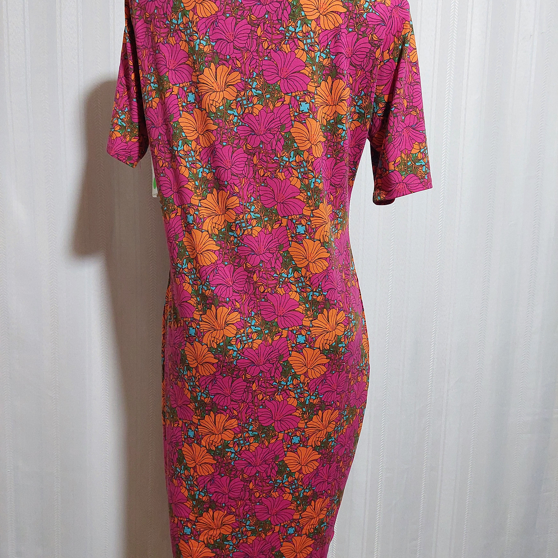 VESTIDO FLORAL MULTICOLOR LULAROE TALLA XL  4