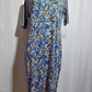 VESTIDO FLORAL MULTICOLOR LULAROE TALLA 2XL  - Miniatura 1
