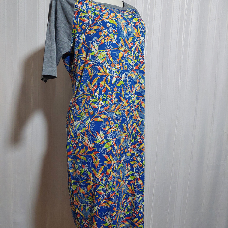 VESTIDO FLORAL MULTICOLOR LULAROE TALLA 2XL  2