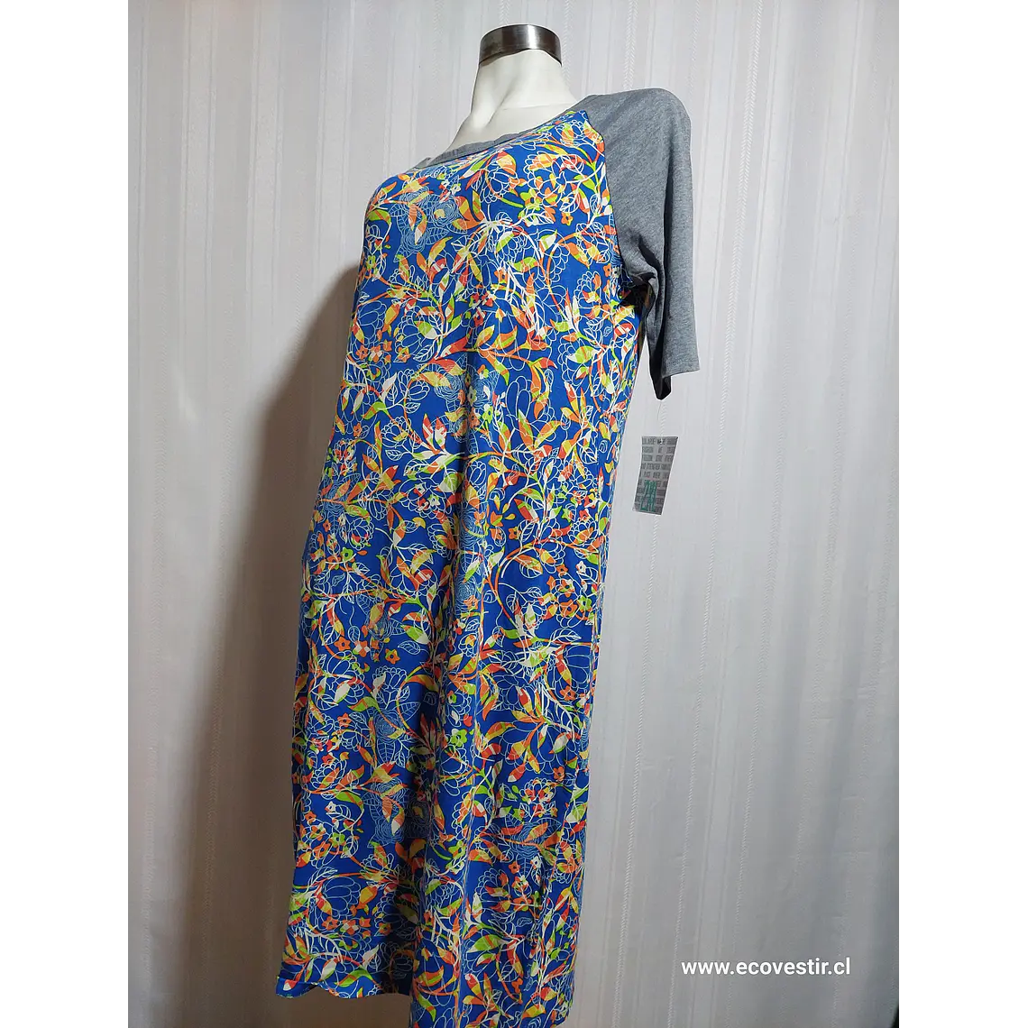 VESTIDO FLORAL MULTICOLOR LULAROE TALLA 2XL  3