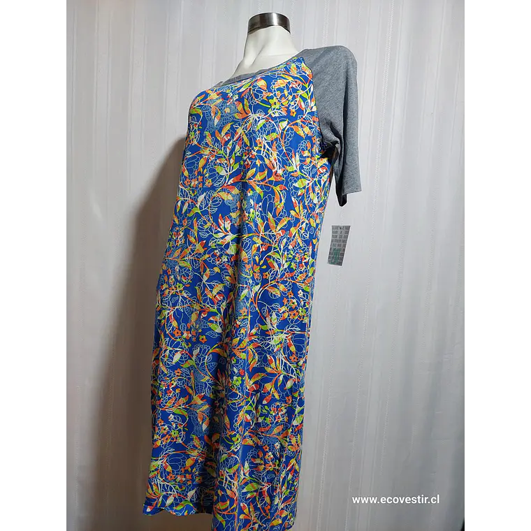 VESTIDO FLORAL MULTICOLOR LULAROE TALLA 2XL  3