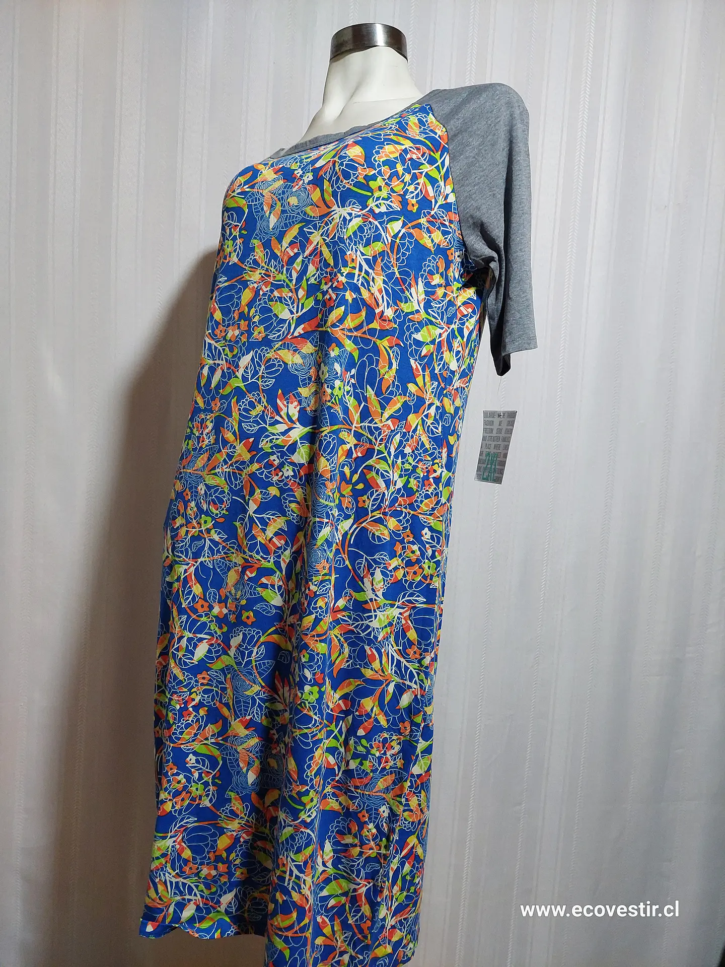 VESTIDO FLORAL MULTICOLOR LULAROE TALLA 2XL  3