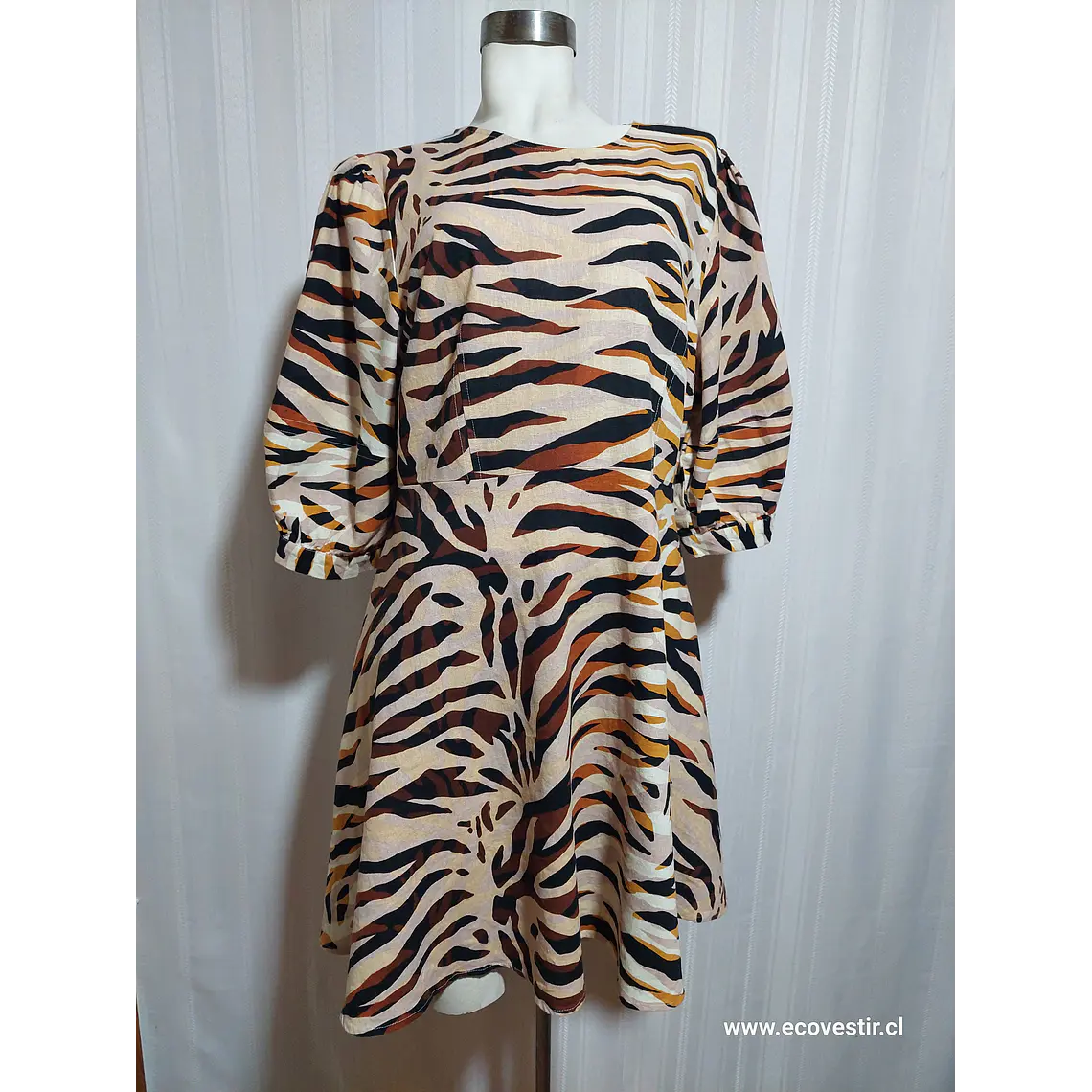VESTIDO CASUAL LEOPARDO TALLA XL 1