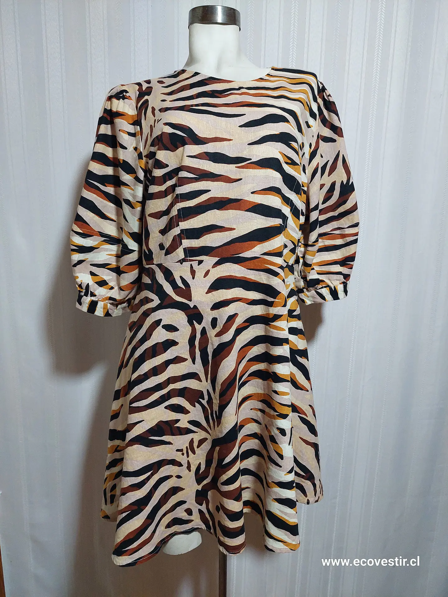 VESTIDO CASUAL LEOPARDO TALLA XL 1