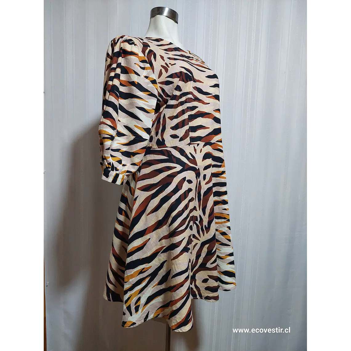 VESTIDO CASUAL LEOPARDO TALLA XL 2