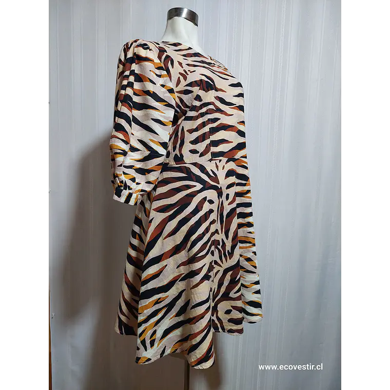 VESTIDO CASUAL LEOPARDO TALLA XL 2