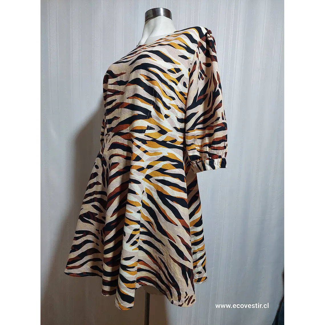 VESTIDO CASUAL LEOPARDO TALLA XL 3