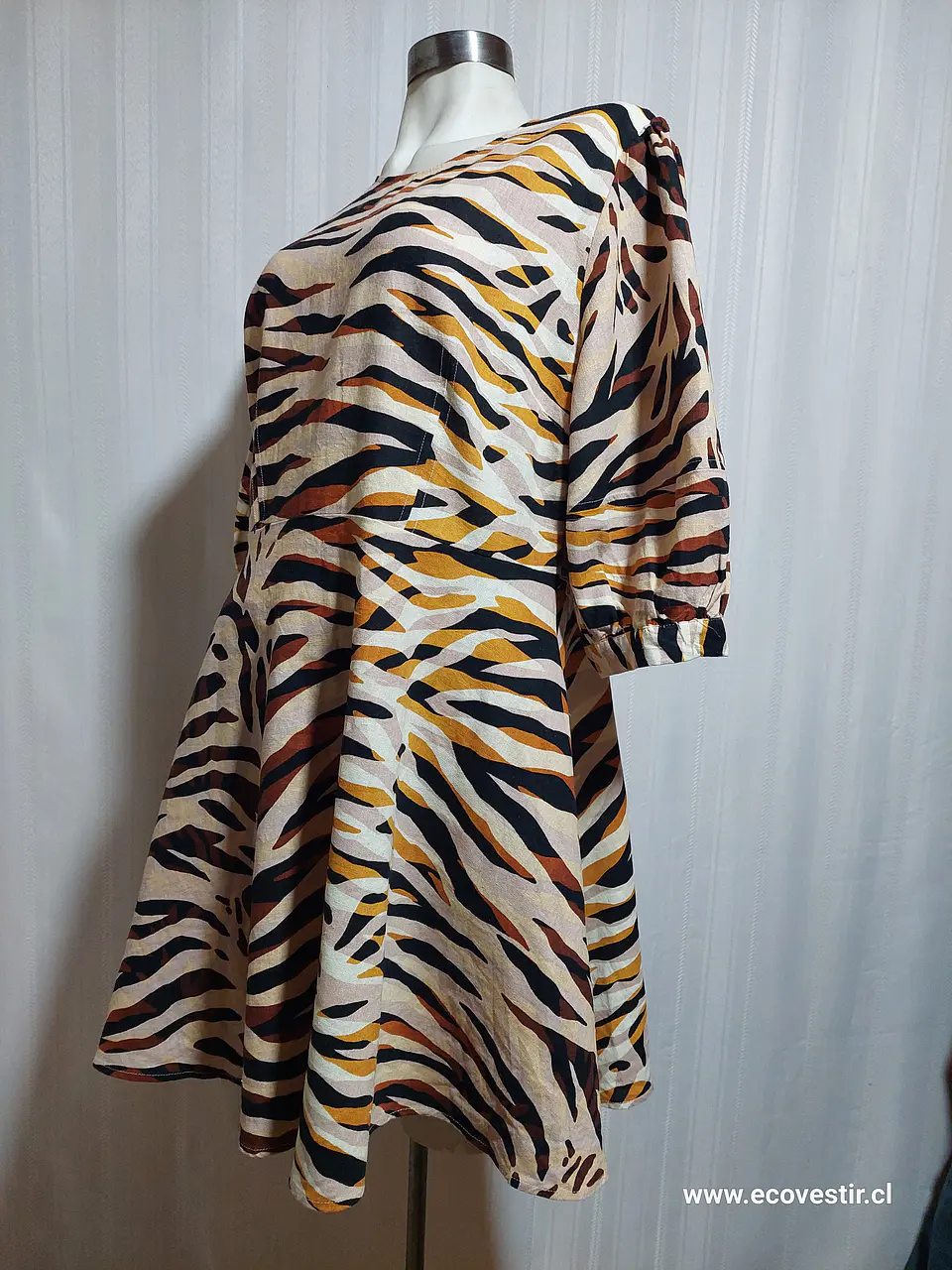 VESTIDO CASUAL LEOPARDO TALLA XL 3