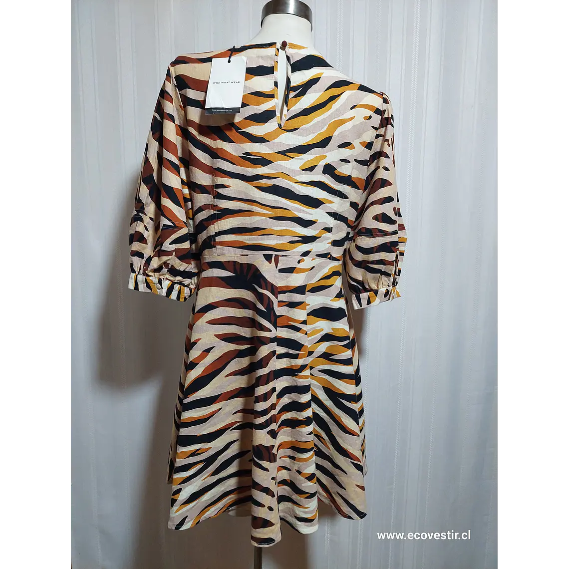 VESTIDO CASUAL LEOPARDO TALLA XL 4